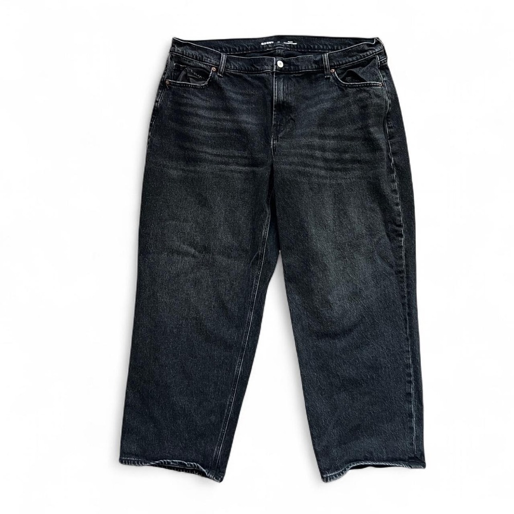 Old Navy Black Mid Rise Boyfriend Loose Jeans Size 20